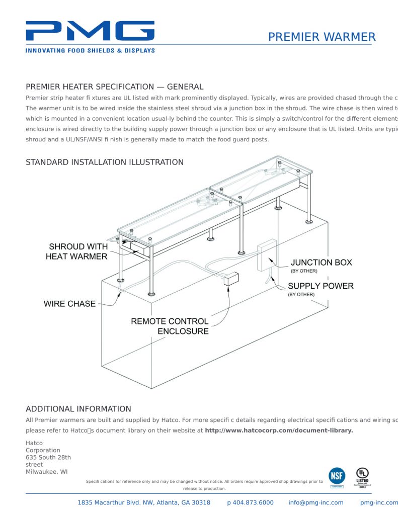 spec sheet