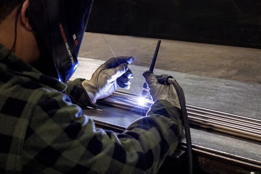 welding with gloves